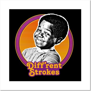 Diff'rent Strokes / 80s Vintage Look Fan Design Posters and Art